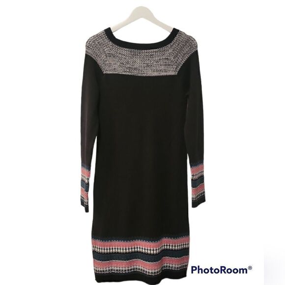 Athleta Fair Isle Long Sleeve Cashmere Blend Sweater Dress S - Picture 3 of 14